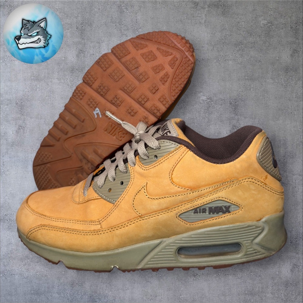 Nike Air Max 90 Winter Premium Wheat Bronze Brown Men's Size 8 683282-700